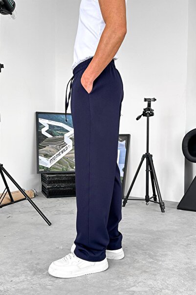 HAFKAGİYİM Блакитні м'які джоггер-штани з текстурованою тканиною