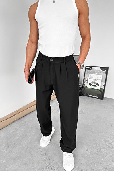 HAFKAGİYİM Siyah Basic Premium Kumaş Pantolon