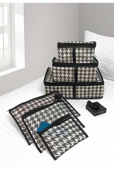 RZ RY ZAGA منظم أمتعة مكون من 6 قطع - حقيبة وحقيبة سفر بنمط المخل