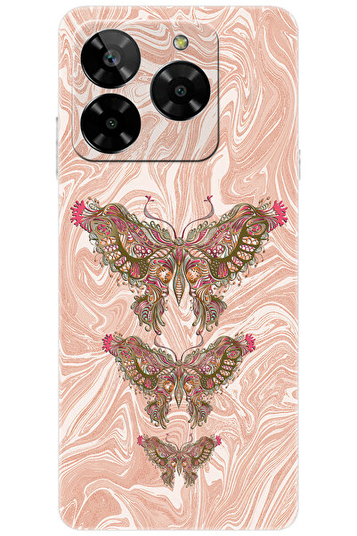 General Mobile ERA 50 (G318) Uyumlu Kılıf Desen Baskılı Silikon Kelebek Resim...