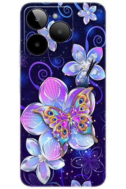 General Mobile Era 30 (G518) Uyumlu Kılıf Desen Baskılı Silikon Kelebek ve Çi...