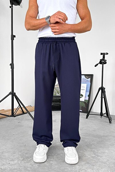HAFKAGİYİM Блакитні м'які джоггер-штани з текстурованою тканиною
