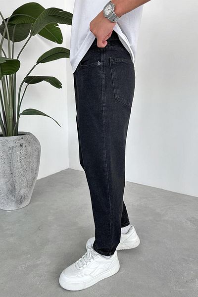 HAFKAGİYİM Anthracite Basic Regular Παντελόνι