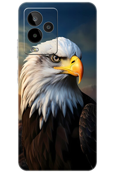 General Mobile GM 24 PRO (G514) Uyumlu Kılıf Desen Baskılı Silikon Kartal STK...