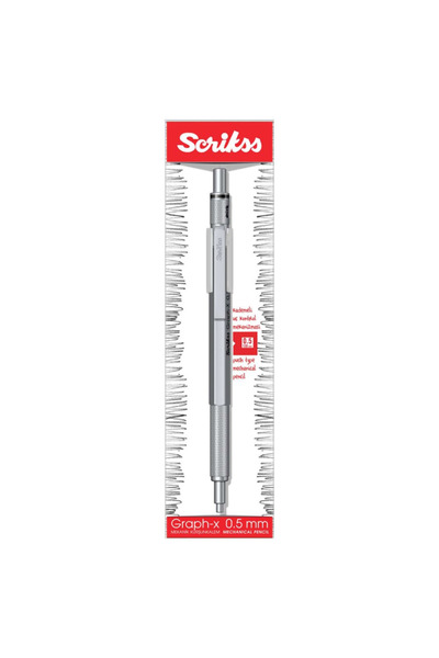 Scrikss Graph-x Mekanik Kurşun Kalem 0.5 Mm Satan Gri