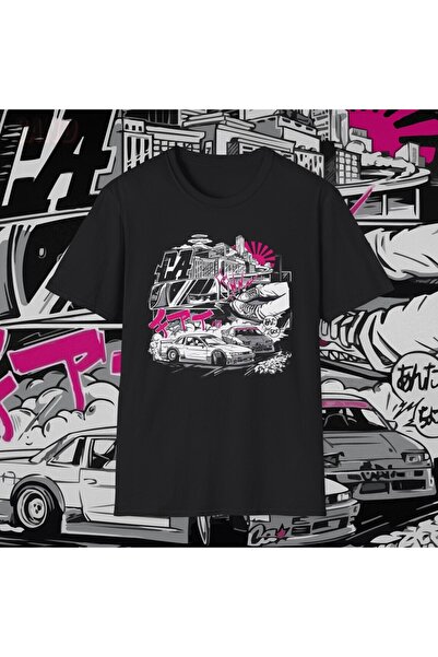 Korefanzin 2025 JDM Turbo Автомобільна футболка для дорослих Механічна японсь...