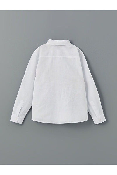 LC Waikiki Basic Long Sleeve Boy's Shirt and Bow Tie