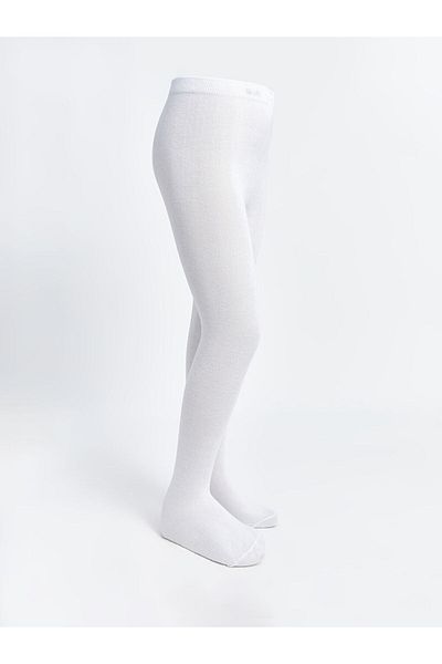 LC Waikiki Lcw Kids White Basic Girls Pantyhose