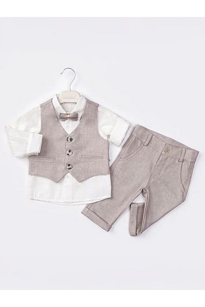 Concept. Beige Concept Baby Boy 4-Piece Set - 6-18 Months