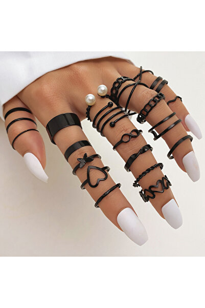 Choice 17945 مجموعة خواتم IPARAM Boho مكونة من 22 قطعة للنساء مطلية باللون ال...