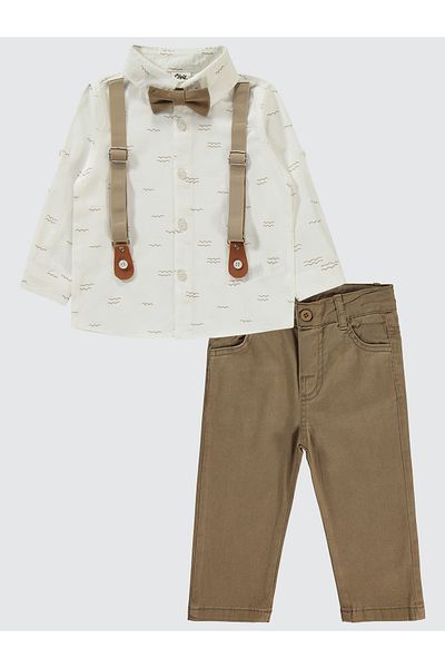 Civil Baby Baby Boy Suit 6-18 Months Milk Coffee