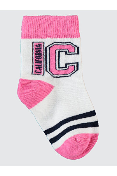Civil Girls Pink Socks Set for Girls 3-11 Years - Pack of 3