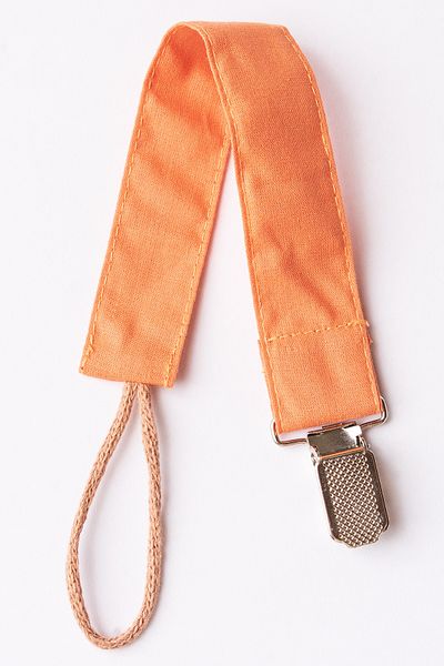 MyVera Cinnamon Gray Pacifier Strap Set - Set of 2 100% Cotton Pacifier Chains