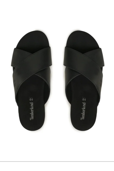 Timberland Men's Seton Men's Cross Strap Sandals - Black