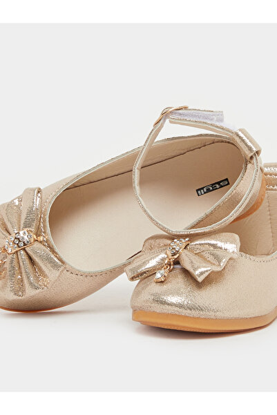 Styli Embellished Back Strap Ballerinas with Buckle Closure