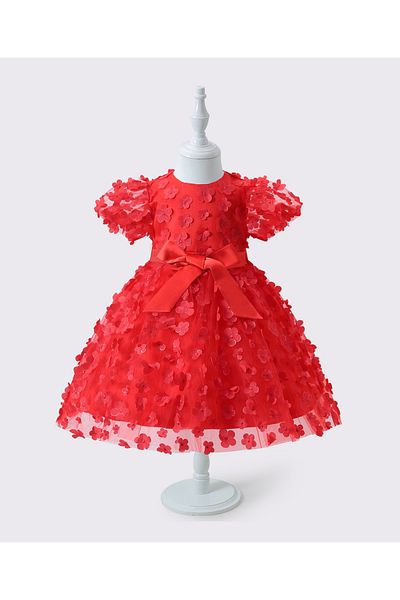 Mark & Mia Mark & Mia Bow Detailing Embellished Party Dress - Red