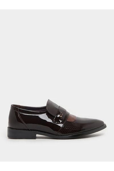 Styli Pointed Toe Slip On Derby Shoes