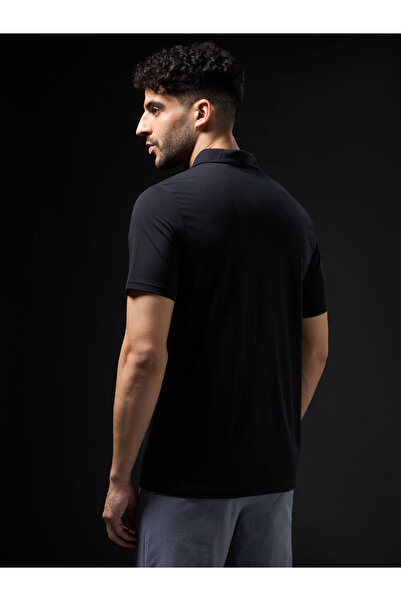 Technosport By Styli Solid 4-Way Stretch Short Sleeve Polo