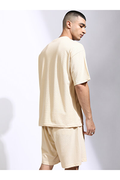 Highlander By Styli Oversized Solid T-Shirt and Shorts