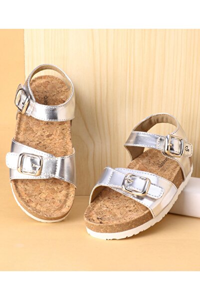 Babyoye Babyoye Buckle Closure Sandals - Silver