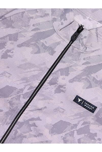 Technosport By Styli Abstract Printed 2-Way Stretch Jacket