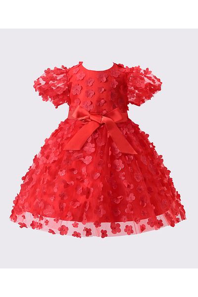 Mark & Mia Mark & Mia Bow Detailing Embellished Party Dress - Red