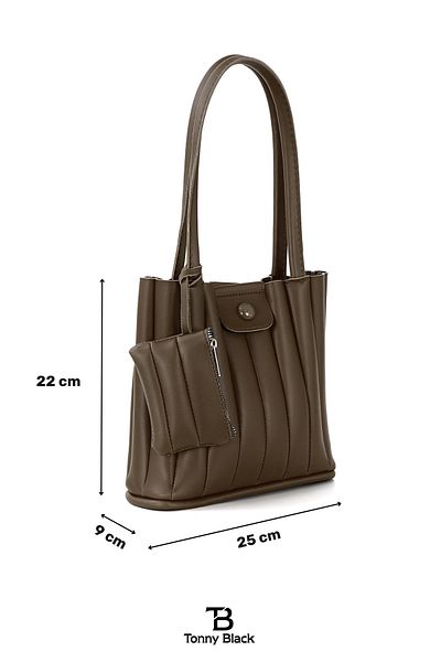 Tonny Black Original New Season Special Design Luxury Soft Leather Mini Wallet Puppy Hand Arm and Shoulder Bag