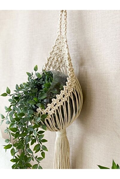 SİMAYMODDA Makrome Saksılık Çiçeklik