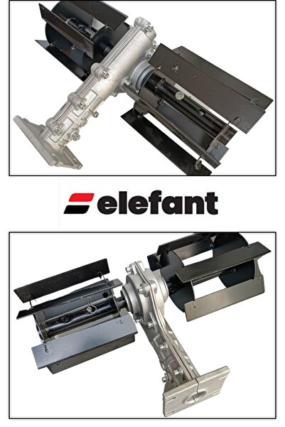 elefant Motorlu Tırpan Toprak Çapalama/Ot Biçme Aparatı 28mm 9T (13 cm), Sırt...