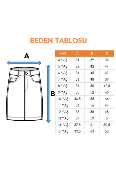 GİYİCEM TEKSTİL Fusta Cargo pentru fete 2959