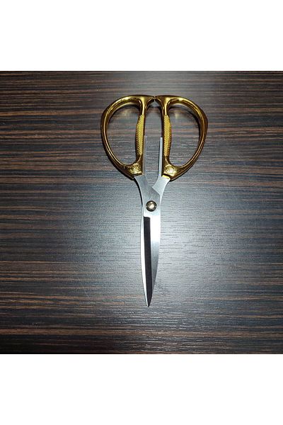 hagiki Oversized Gold-Colored Scissors Tips Specially Sharpened Tailors and Suitable for Daily Use