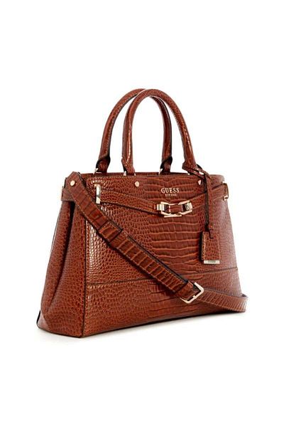 Guess 39x11x23Cm GUESS SILVYE LUXURY CROCO SATCHEL CG 952706