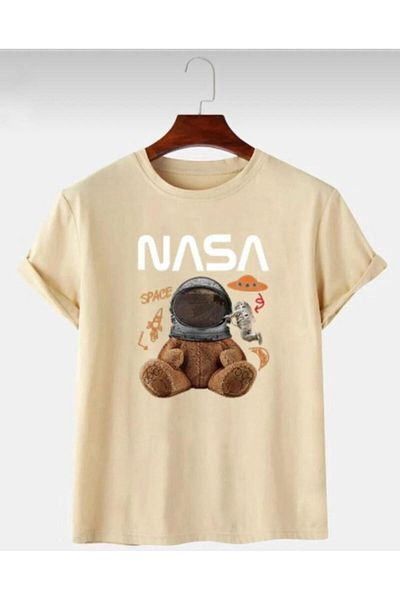 khufu NASA Astronaut Sober T-C στη θάλασσα και μπλουζάκι Unisex