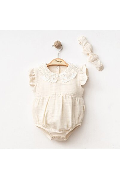 BabyCadde Мюслін-комбінезон з мереживним коміром