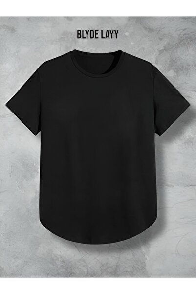 BLYDE LAYY Unisex Μαύρο Κόκκινο Οβάλ Σετ μπλουζάκι 2 τεμ