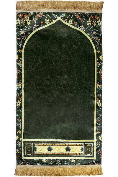 Karipetra Fabric Based Digital Printed Washable Double Layer Fabric Prayer Rug - Kks238