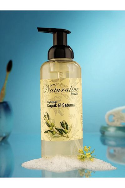 NATURALİVE BEAUTY Olive Oil Foam Hand Soap Naturalive Domestic Production 500 ml
