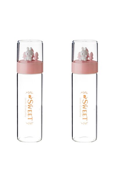 HIC Glass Thermos Bottle 250 ml 2 Pcs