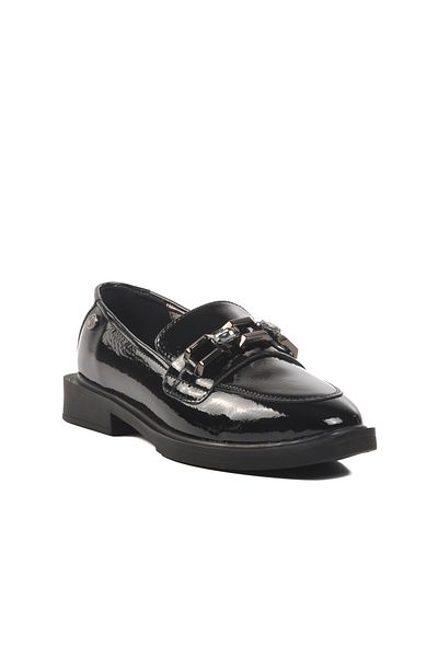 Pierre Cardin Black Wrinkled Women's Casual Shoes