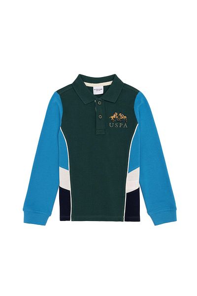 U.S. Polo Assn. Hanorac verde pentru băiat