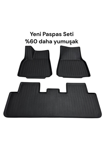 TESLA Li Parts Model Y(Legacy) Premium Fit Kalıp 3D Tpe Havuzlu Paspas Seti