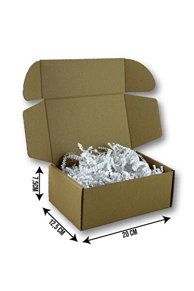 Home 50 Adet 12,5x20x7,5cm Kilitli Dayanıklı E-Ticaret Karton Kargo Kutusu