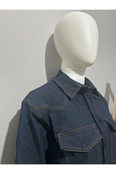 ERVEYM Koyu Lacivert Mira Kot Gömlek