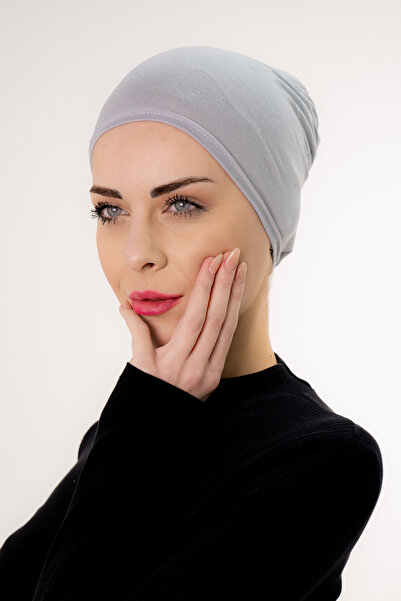 Şalcenneti.com Practical White Bonnet with Snap Stitch