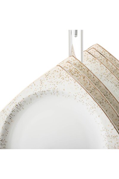 Dania A set of porcelain dishes with a black stand, 6 pieces