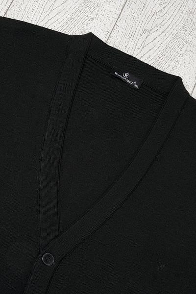Woolen World Front Pocket V-Neck Oversize (Large Size) Buttoned Wool Knitwear Cardigan