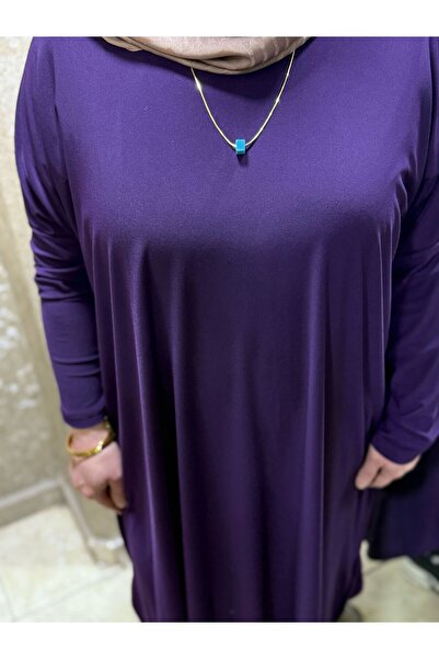 EDL sandy kumaş ekstra uzun tunik kadın tesettür giyim