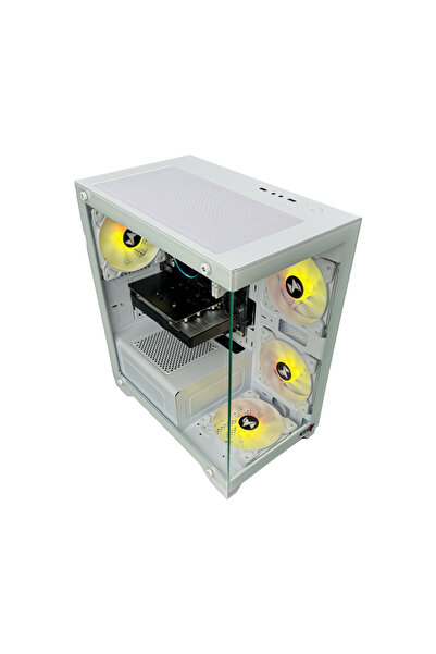 MIEXCITE كمبيوتر ألعاب G4MATX ECO Core i5 14400F RTX 3050 H610 MB DDR4 16GB 1TB Stock AC White