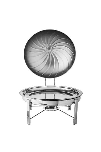 Dania Silver stainless steel food serving warmer