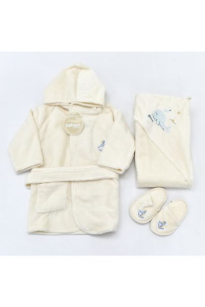Bebessi Baby Boy 1 Year Old Bathrobe Set in Sailing Seat